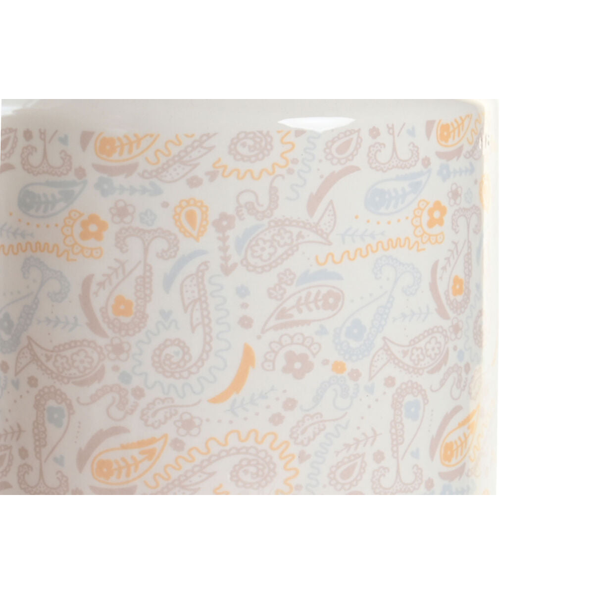 DKD Home Decor Dose Weiß Gelb Dolomite Shabby Chic