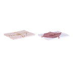 DKD Home Decor Tischdecke & napkins Rosa Weiß