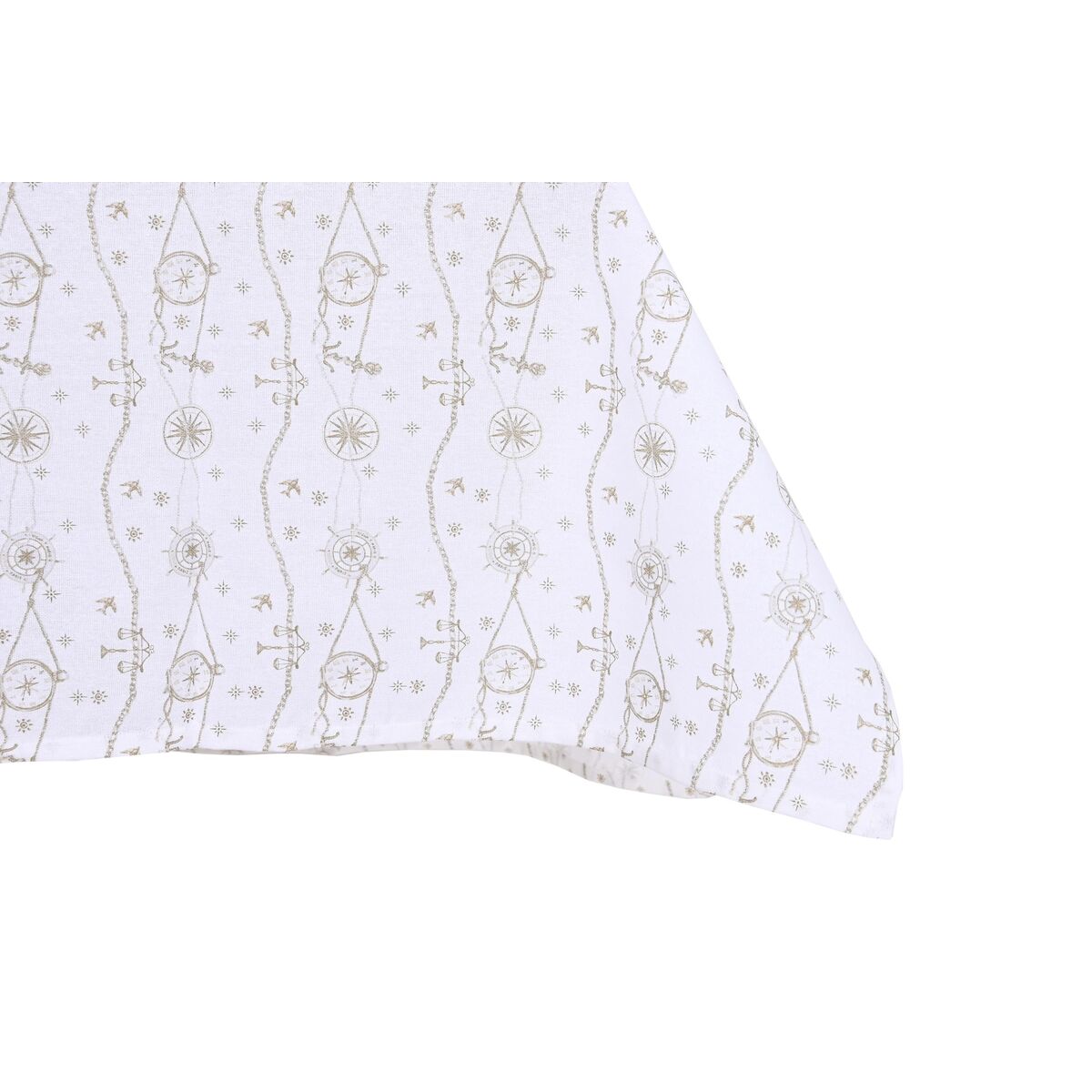 DKD Home Decor Tischdecke & napkins Blau Braun Weiß