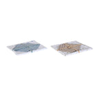 DKD Home Decor Tischdecke & napkins Blau Braun Weiß