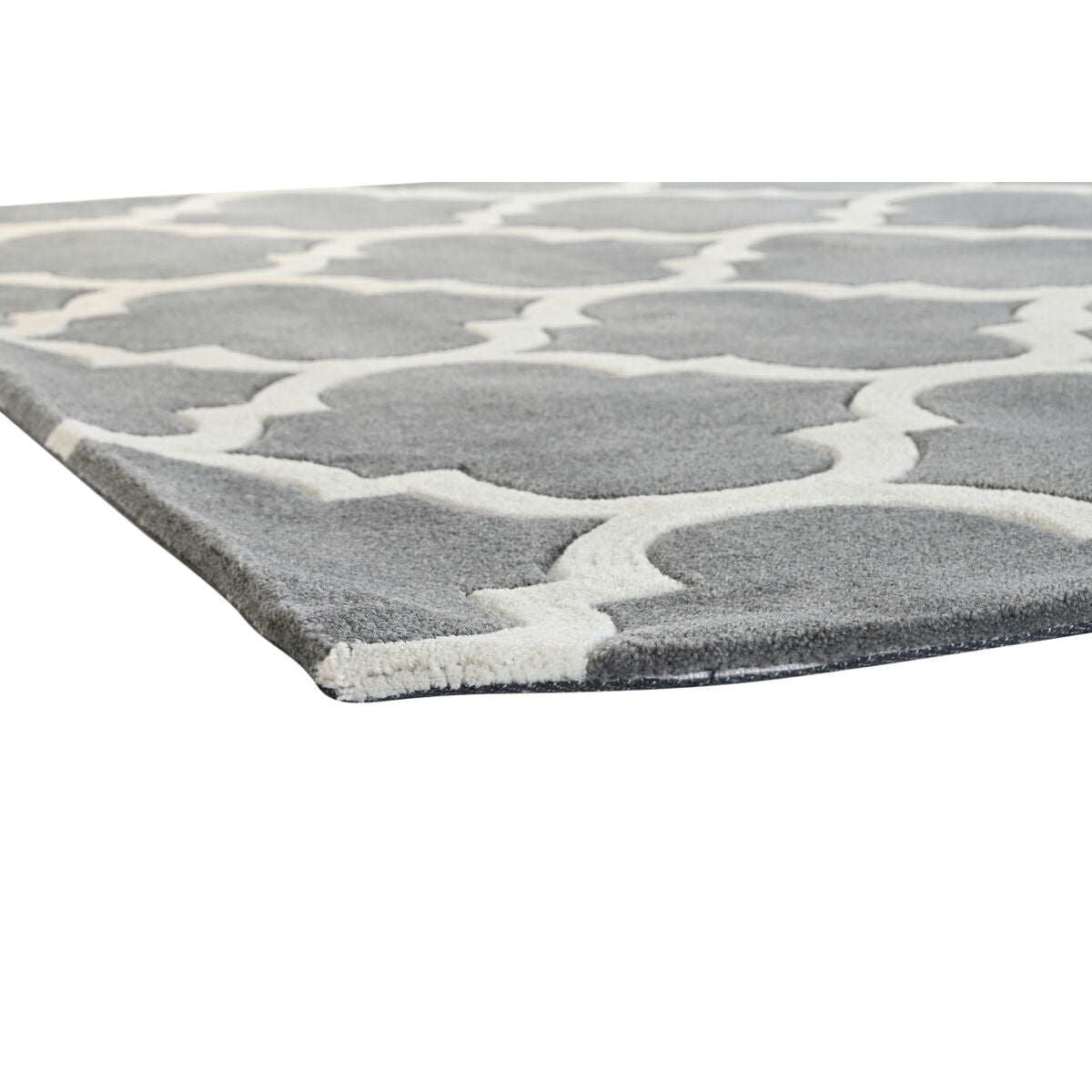 DKD Home Decor Teppich Grau Polyester Ethnic