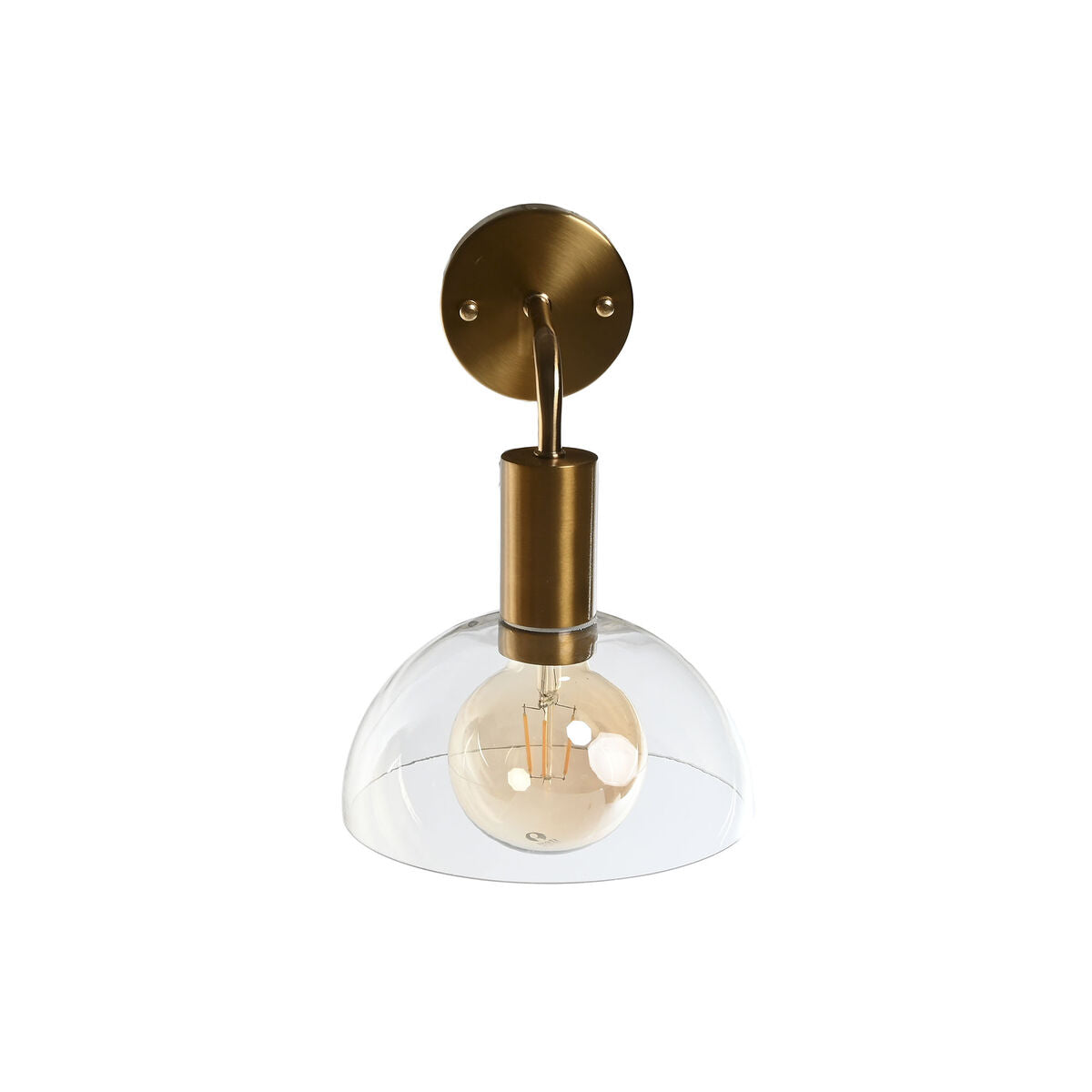 DKD Home Decor Wand Lampe Gold Metall Kristall 50 W Modern 220 V 20 x 25 x 28 cm