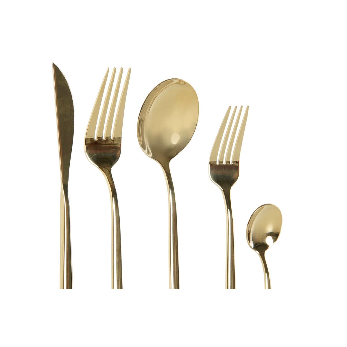 DKD Home Decor Cutlery Gold Edelstahl Stahl