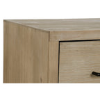 DKD Home Decor Sideboard Schwarz Natur Metall MDF Holz