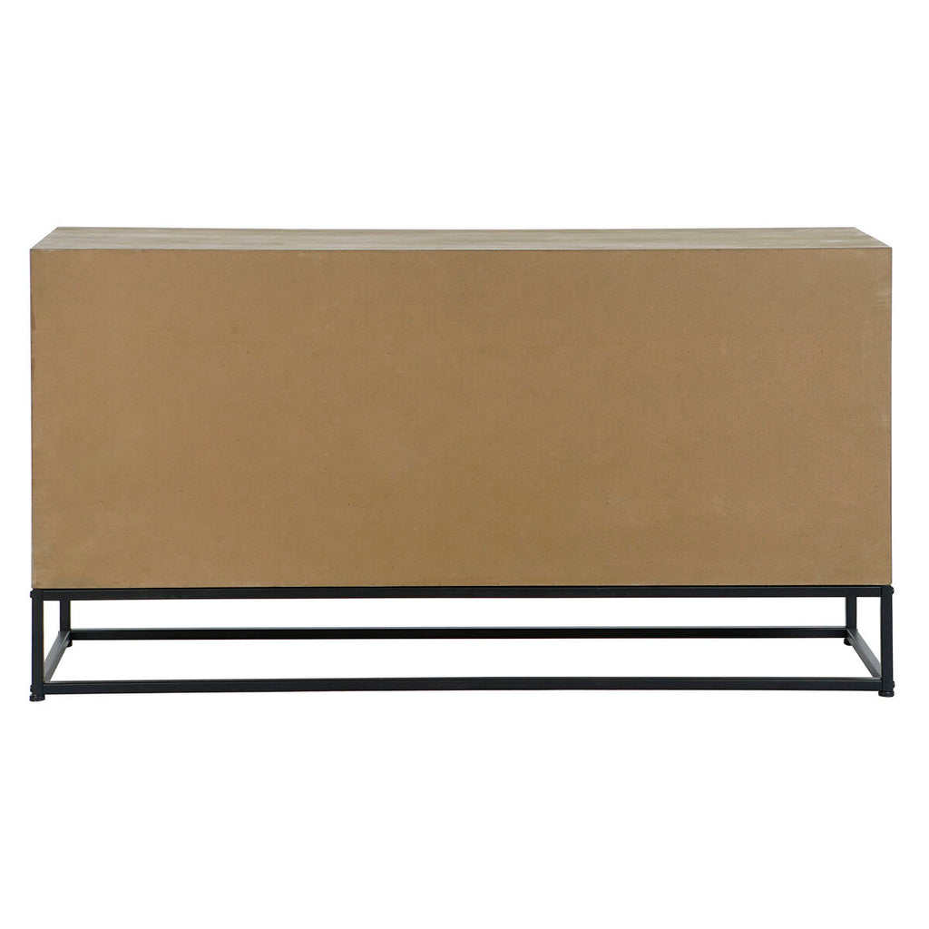 DKD Home Decor Sideboard Schwarz Natur Metall MDF Holz
