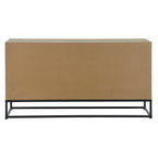 DKD Home Decor Sideboard Schwarz Natur Metall MDF Holz