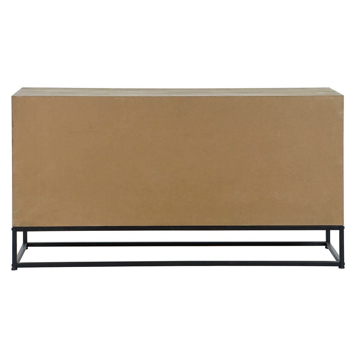 DKD Home Decor Sideboard Schwarz Natur Metall MDF Holz