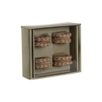 DKD Home Decor Serviettenring Natur Jute Mango Holz