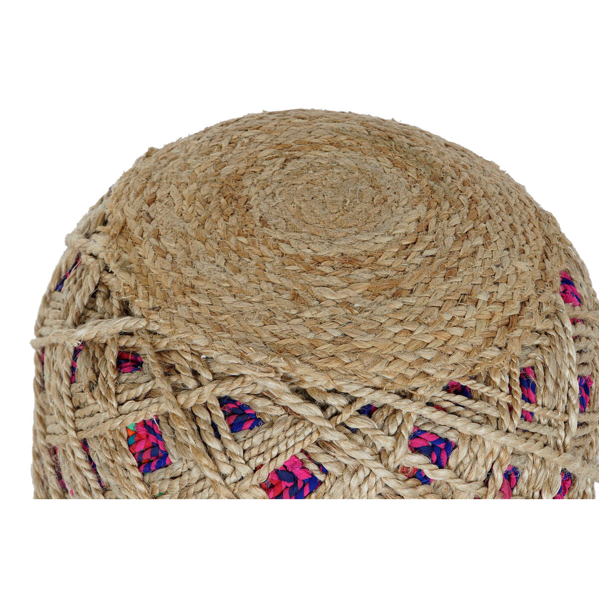 Home ESPRIT Footrest Braun Mehrfarbig Jute