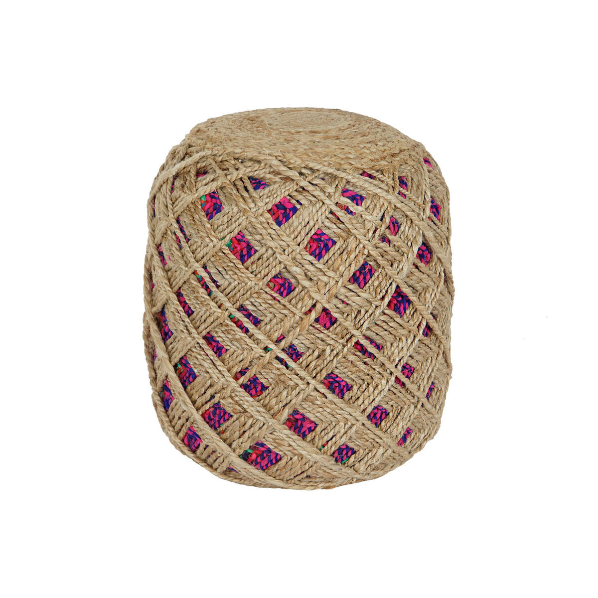 Home ESPRIT Footrest Braun Mehrfarbig Jute