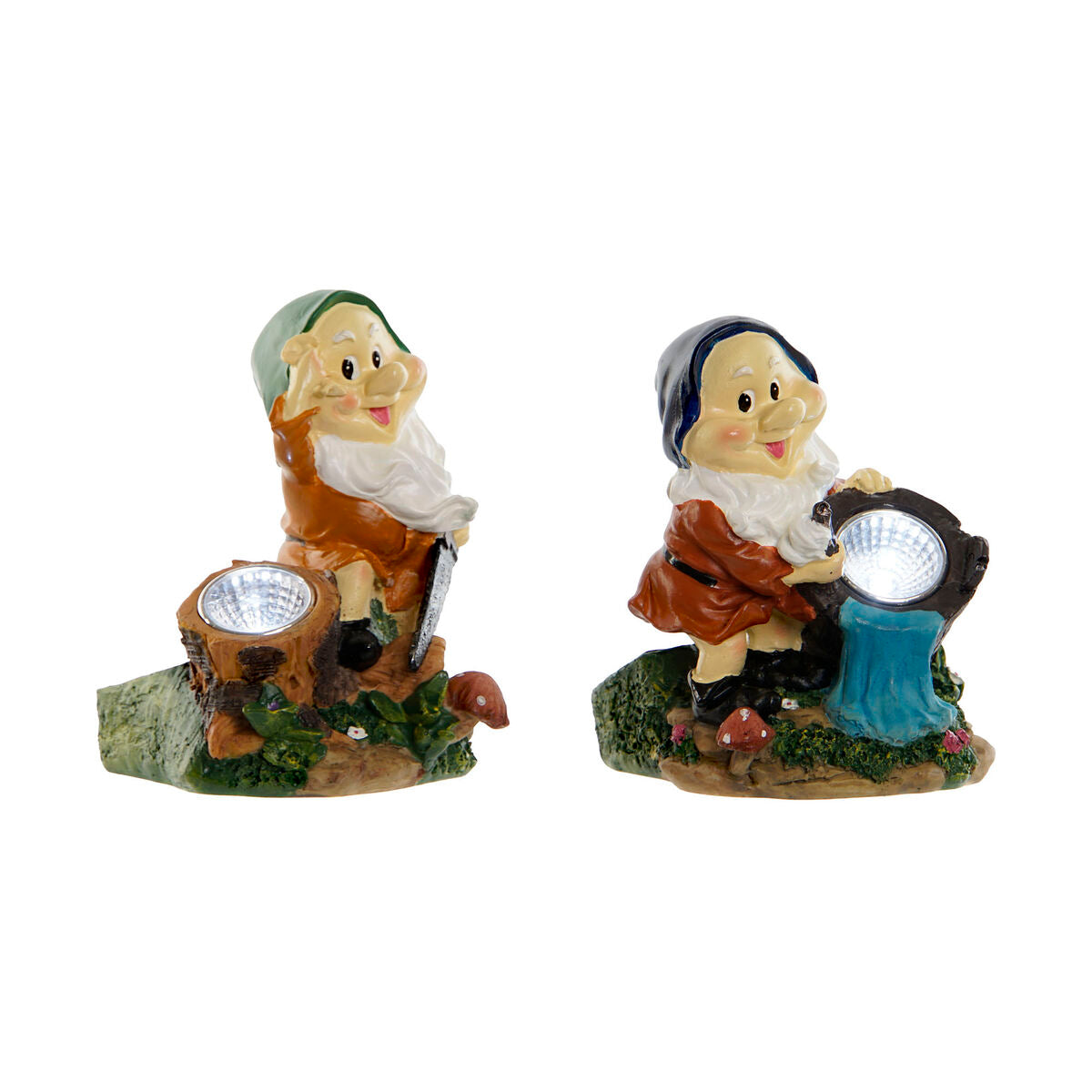 Garden gnomes Home ESPRIT Mehrfarbig 11,5 x 11 x 15,2 cm (2 Stück) – Produktbild 1