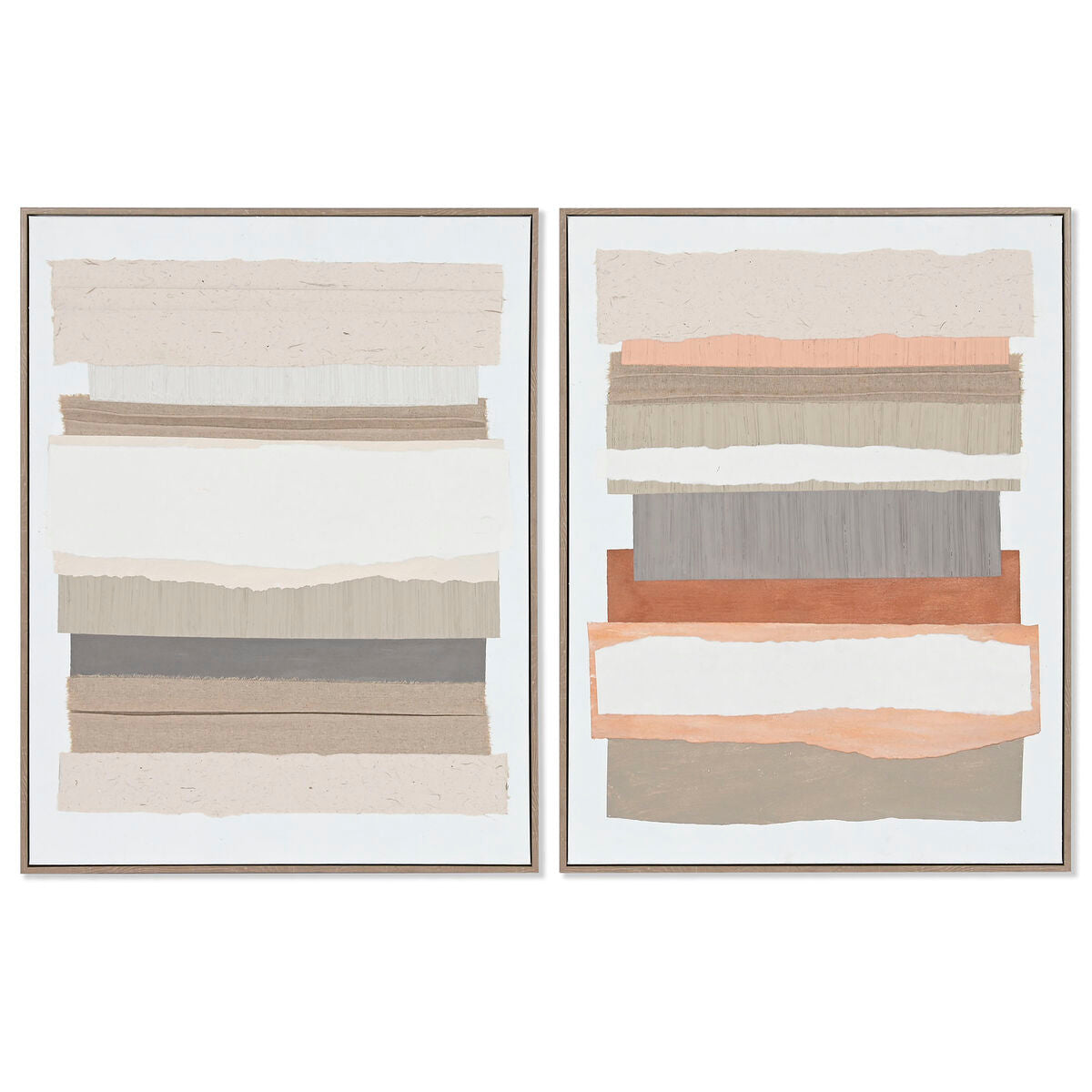 Canvas Home ESPRIT Pinewood Canvas 62 x 4,5 x 82 cm 62,3 x 4,5 x 82,3 cm – Produktbild 1