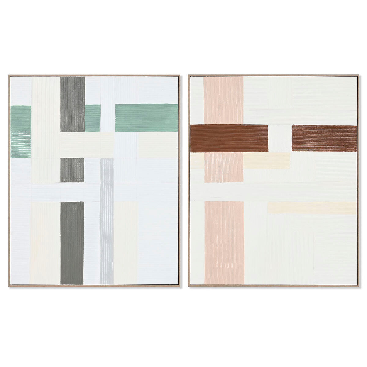 Canvas Home ESPRIT Pinewood Canvas 82 x 4,5 x 102 cm 82,2 x 4,5 x 102 cm – Produktbild 1