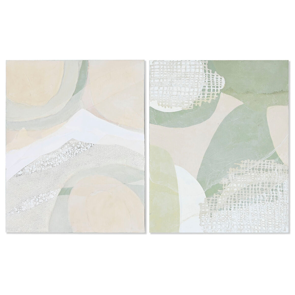 Canvas Home ESPRIT Pinewood Canvas 80 x 4 x 100 cm 80 x 3,8 x 100 cm – Produktbild 1