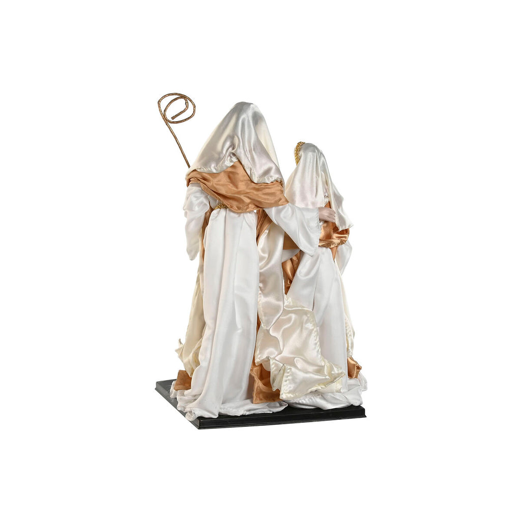 Home ESPRIT Weihnachtskrippen-Set Weiß Gold Aluminium