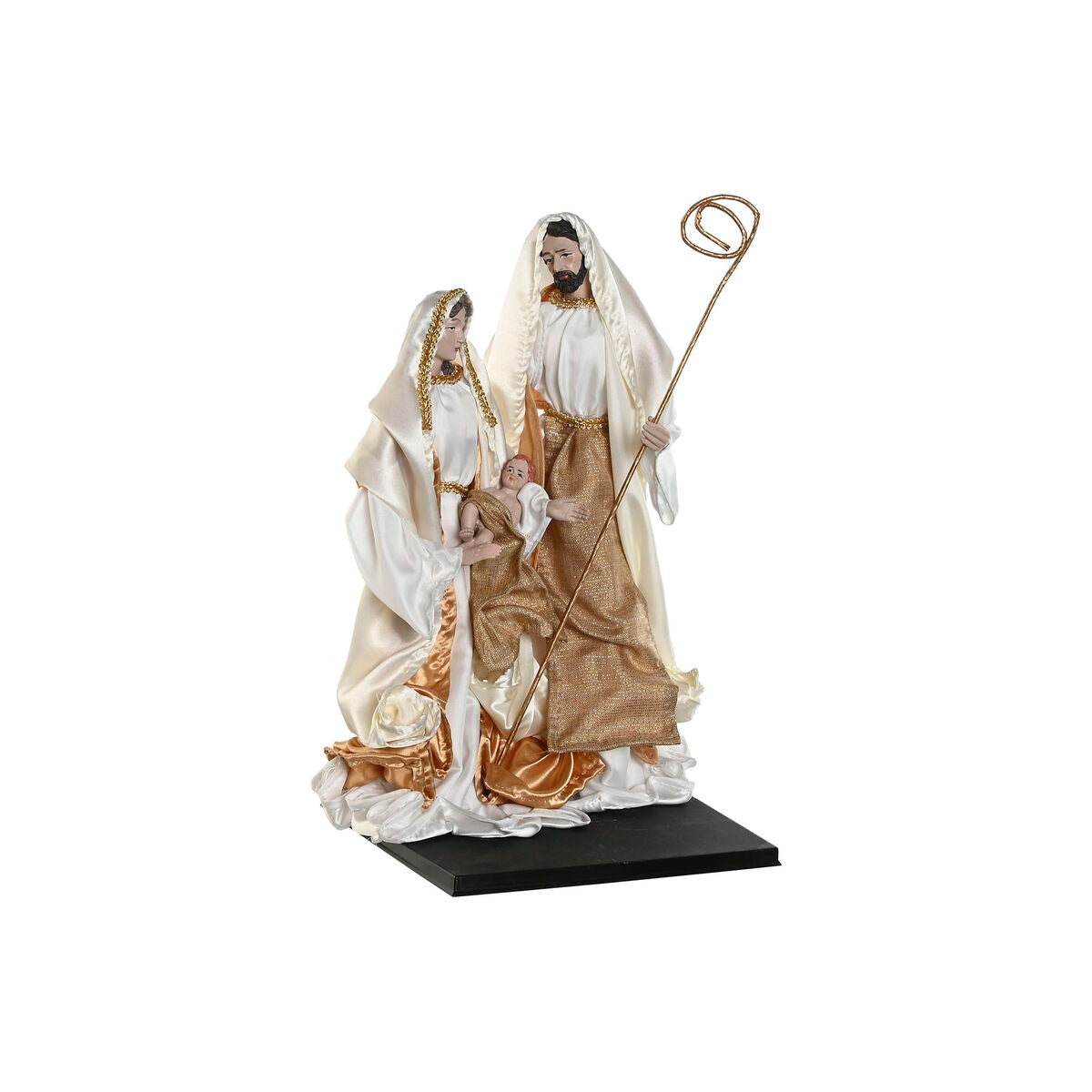 Christmas nativity set Home ESPRIT Weiß Goldfarben Aluminium 27 x 24 x 40 cm – Produktbild 1