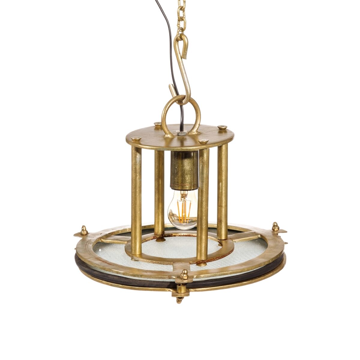 Ceiling Light Bronze Crystal Iron 40 W 240 V 35 x 35 x 28 cm Modern – Produktbild 1