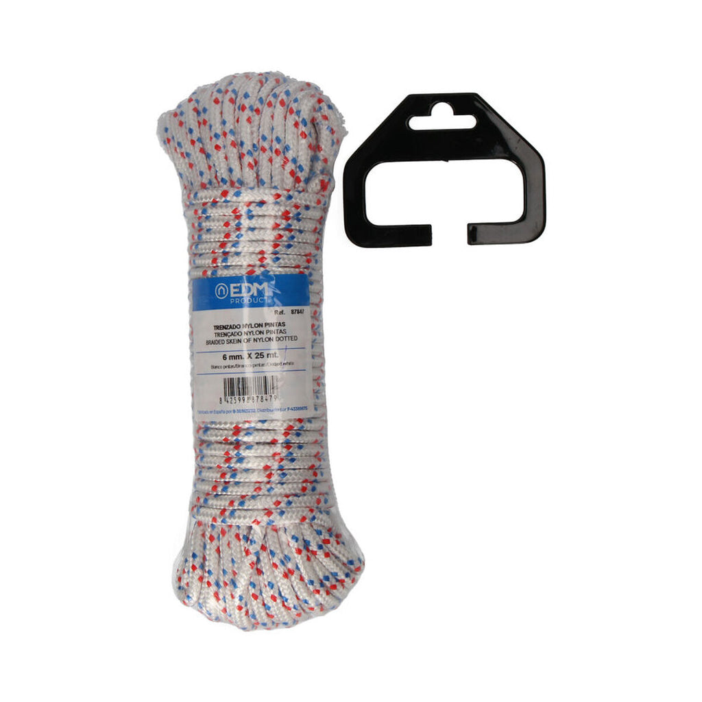 Geflochtenes Seil EDM 87847 Dreifarbig Nylon 25 m