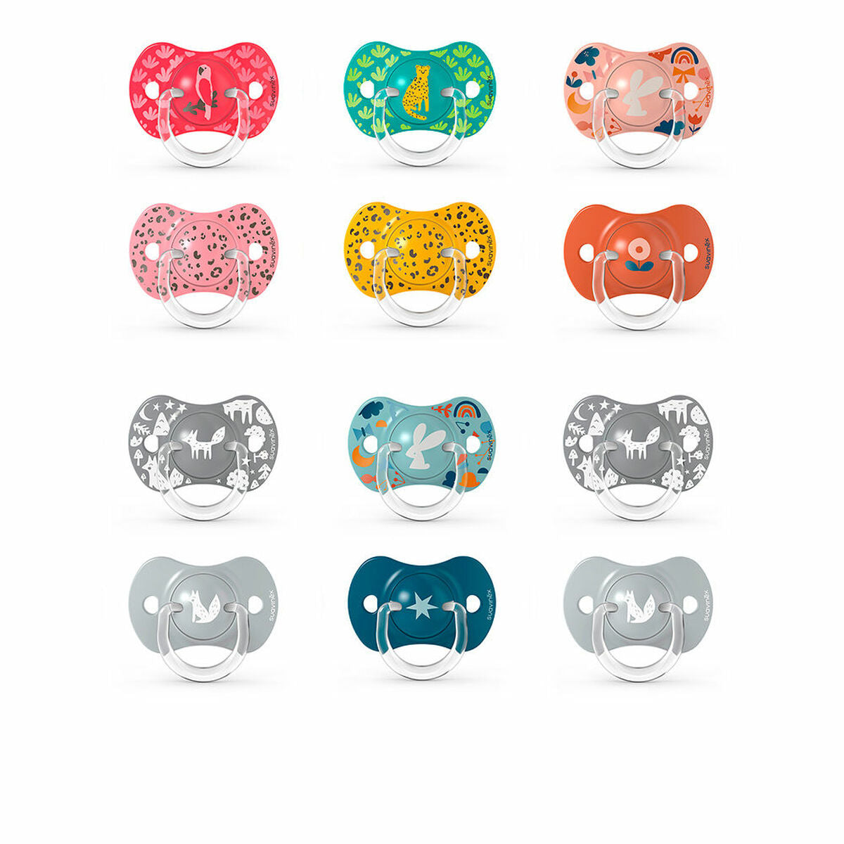 Pacifier Suavinex Prints Mehrfarbig (2 Einheiten)