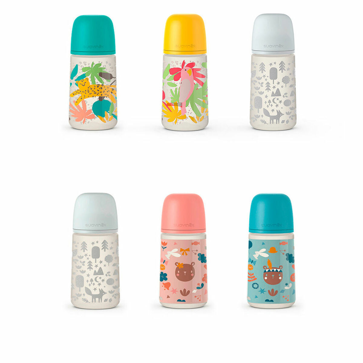 Baby's bottle Suavinex Prints M 270 ml – Produktbild 1