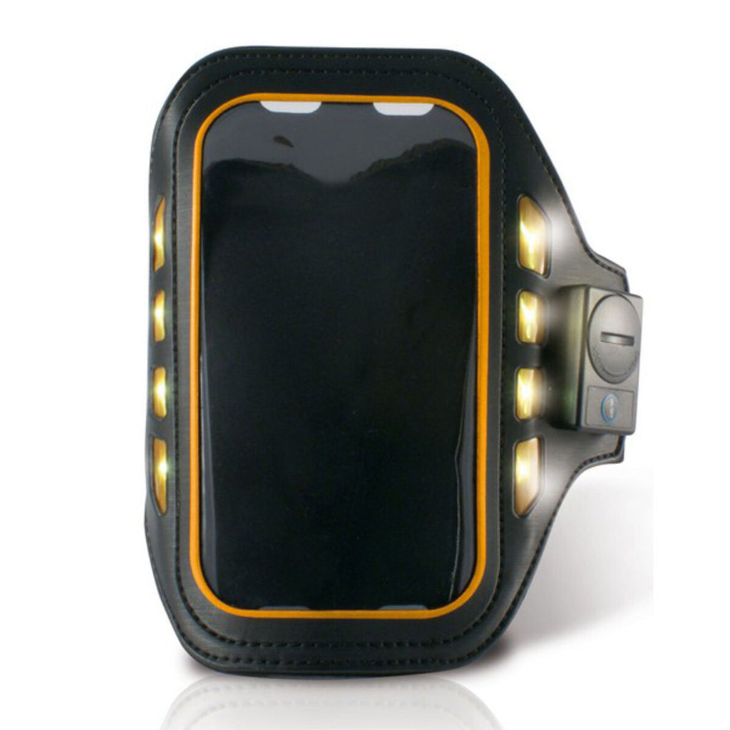 KSIX Sport Armband mit LED 4" Schwarz Neoprene