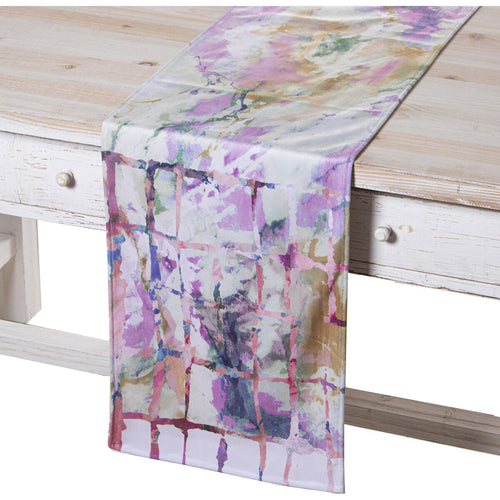 Alexandra House Living Tischläufer Mehrfarbig Textil Samt
