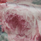 Alexandra House Living Tischläufer Rosa Textil Samt Blumenmuster