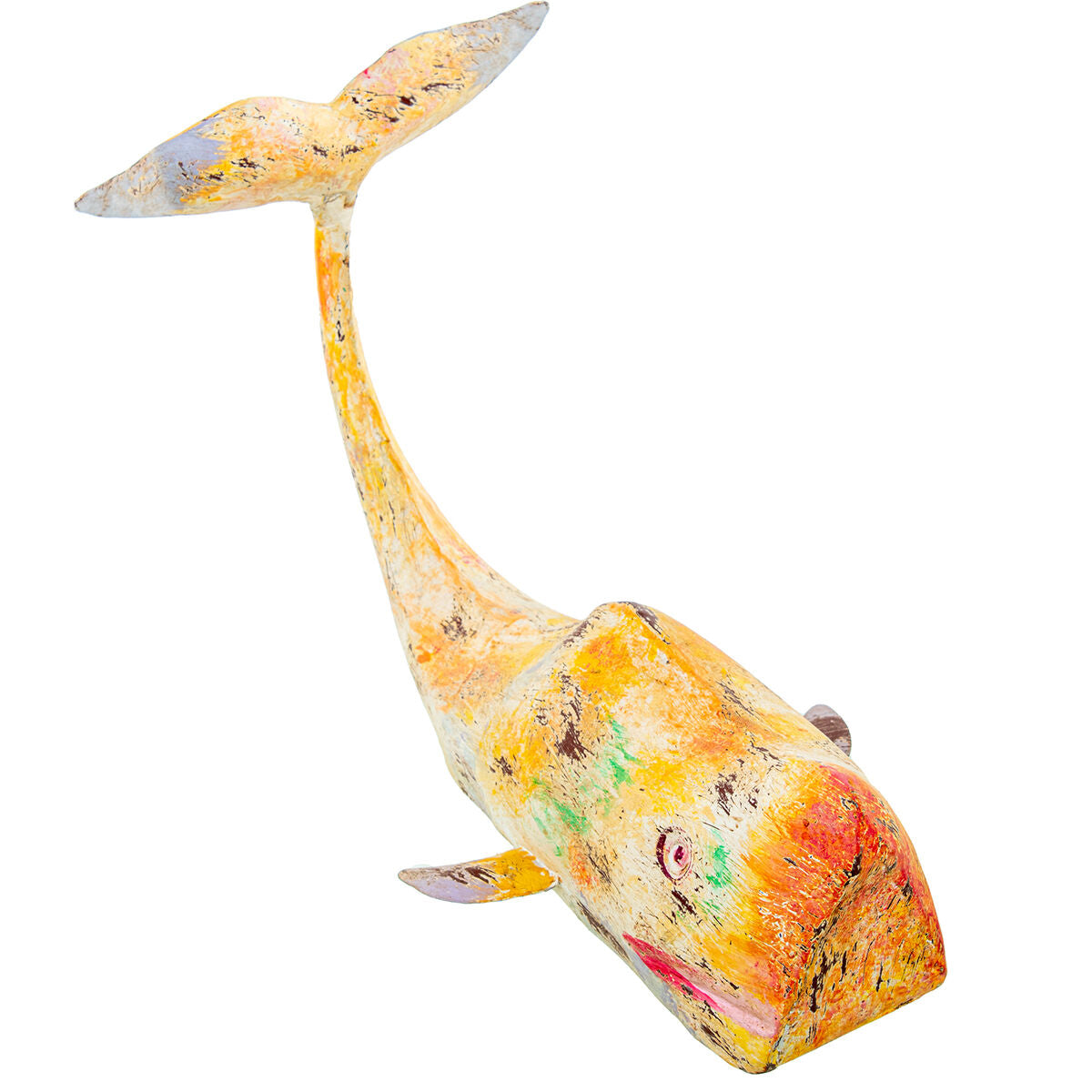 Alexandra House Living Dekofigur Gelb Whale Eisen