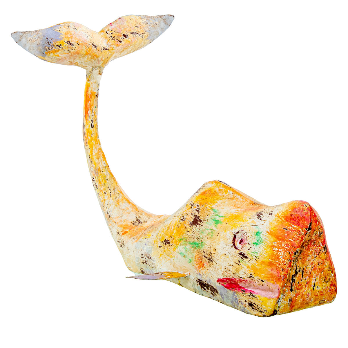 Alexandra House Living Dekofigur Gelb Whale Eisen