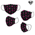 DC Super Hero Girls Wiederverwendbare Stoffmaske Kinder-Schwarz