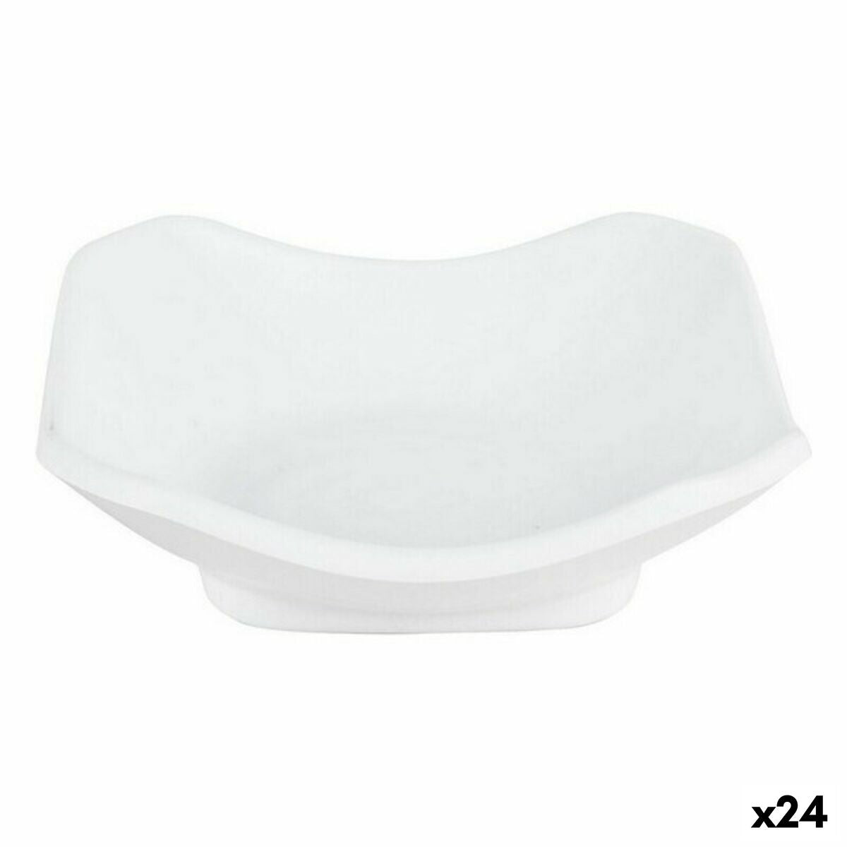 Tasting Set Viejo Valle Troya Weiß Melamin Squared 11 x 11 x 3,5 cm (24 Stück) – Produktbild 1