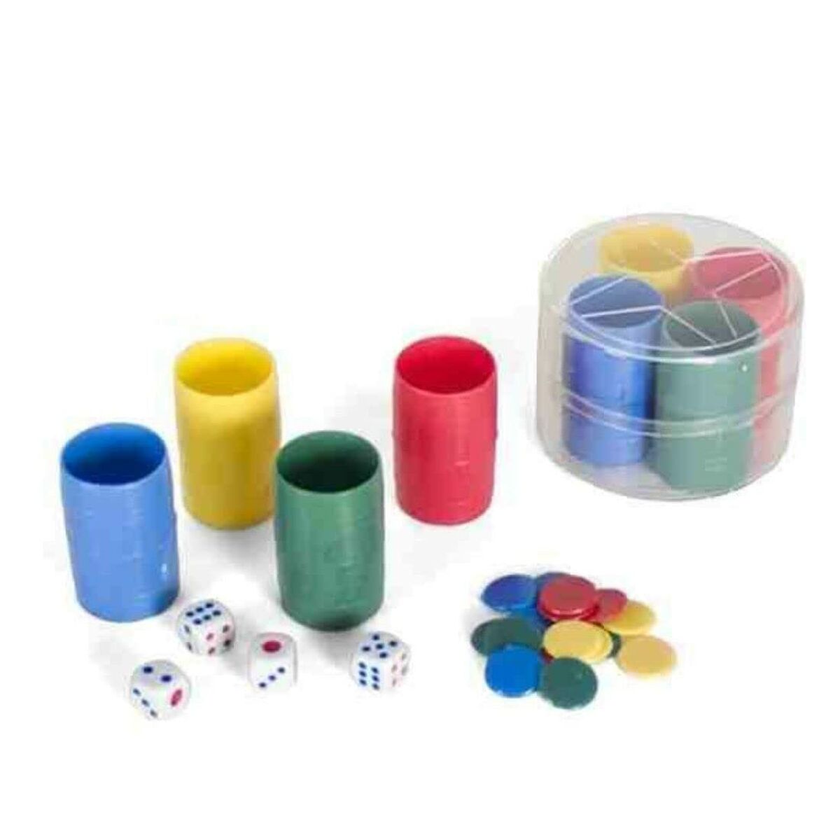 Shakers with Parchís Counters Gerimport (4 Stück) – Produktbild 1