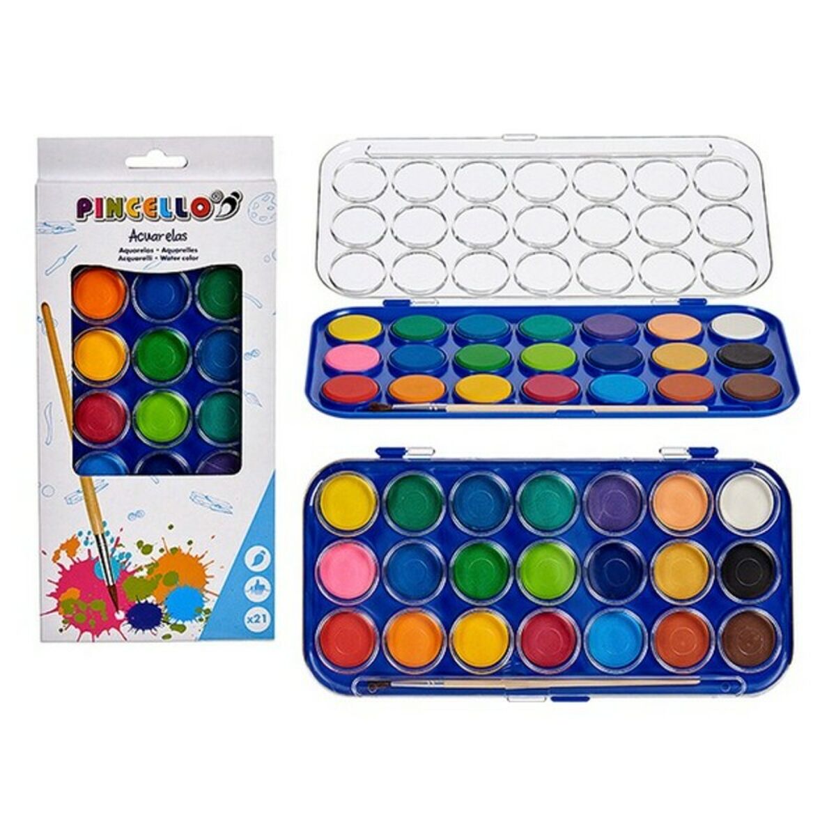 Watercolours (21 pcs) – Produktbild 1