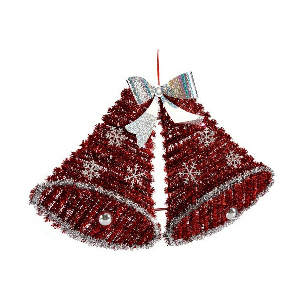 Christmas bauble Krist+ Weiß Rot polypropylene PET Kunststoff Hoods 30,8 x 5,4 x 50,5 cm 52 x 31,5 x 7,5 cm LED Light – Produktbild 1