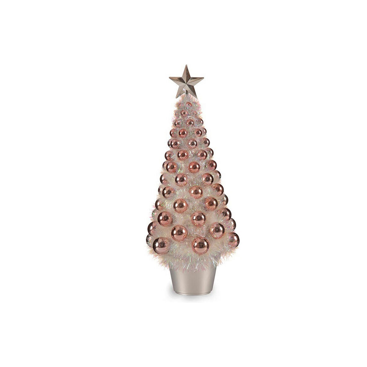Christmas Tree Krist+ Rosa polypropylene PET Kunststoff Iridescent 21,5 x 51 x 21,5 cm – Produktbild 1