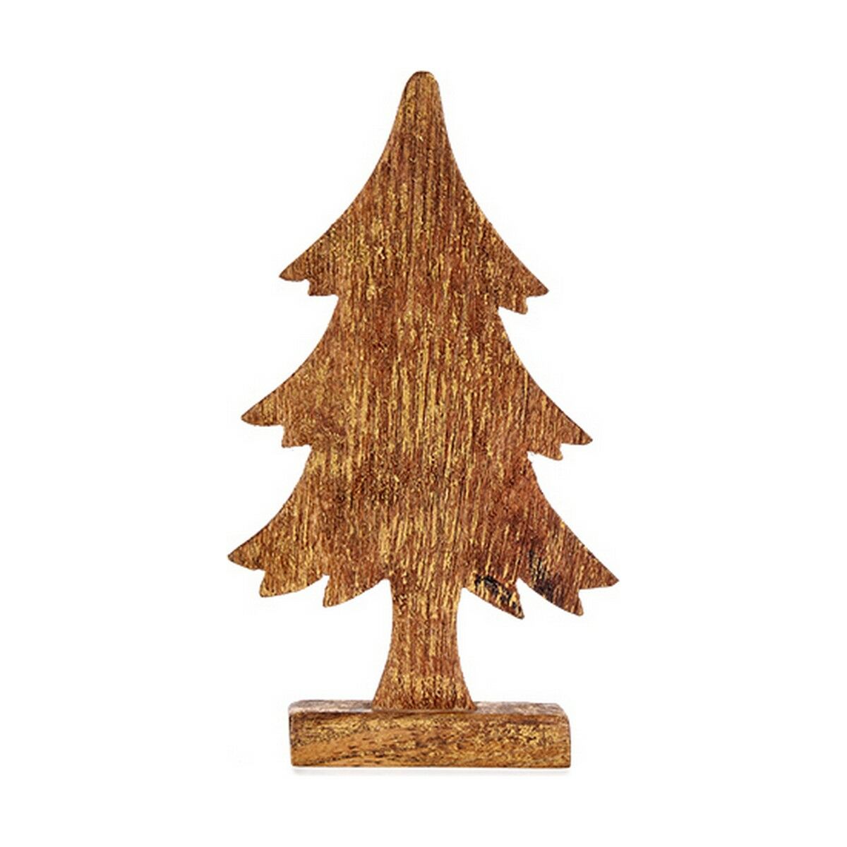 Christmas Tree Krist+ Goldfarben Holz 5 x 31 x 15,5 cm – Produktbild 1