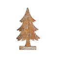 Krist+ Weihnachtsbaum Braun Silber Holz