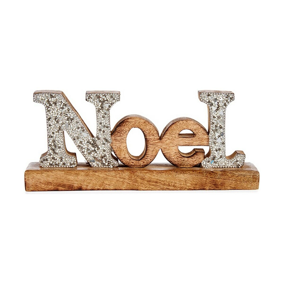 Krist+ Dekofigur Noel Silber Glitter