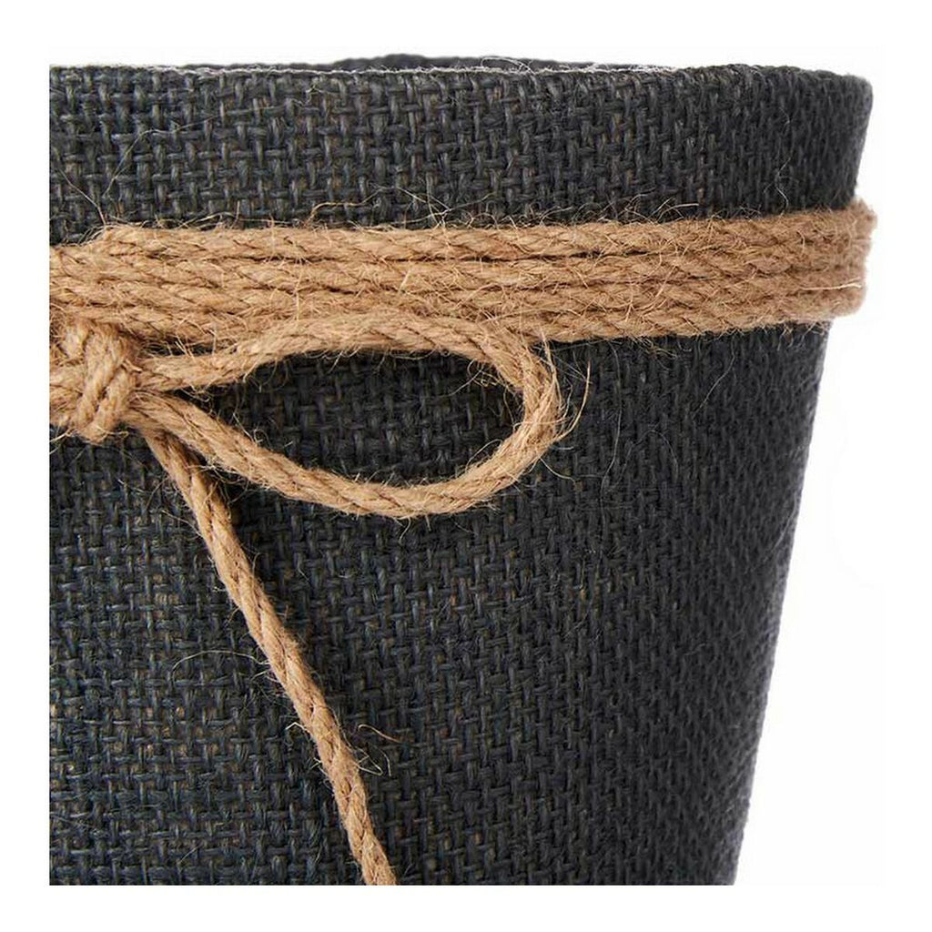 Ibergarden Pflanzgefäß Grau Kunststoff Lasso – 16 x 14,5 x 16 cm