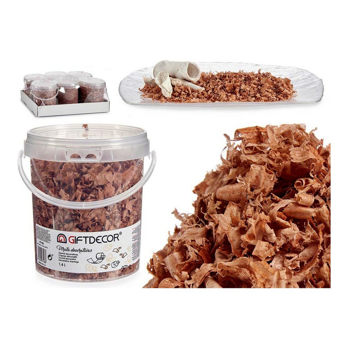 Gift Decor Dekorativ Shavings – Brown