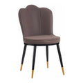 Gift Decor Sessel Schwarz Lila Gold Muschel