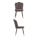 Gift Decor Sessel Schwarz Lila Gold Muschel
