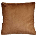 Gift Decor Kissen Braun Kunststoff – Synthetic Leder
