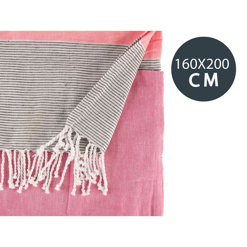 Gift Decor Multipurpose throw Rosa Stripes