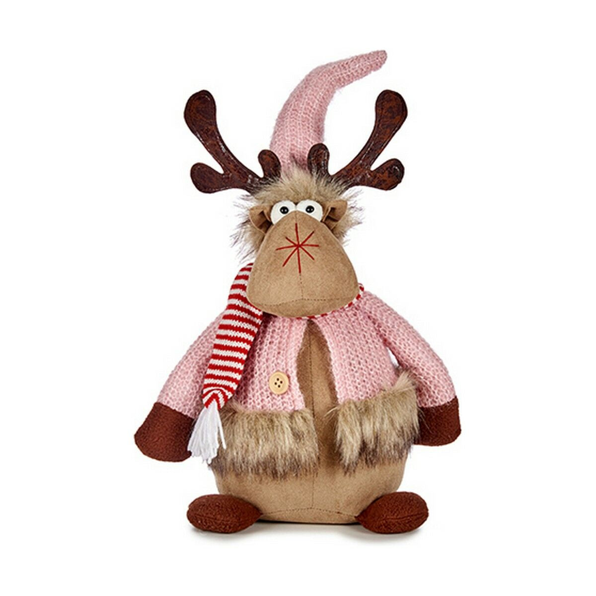Krist+ Weihnachtsrentier Braun Rosa