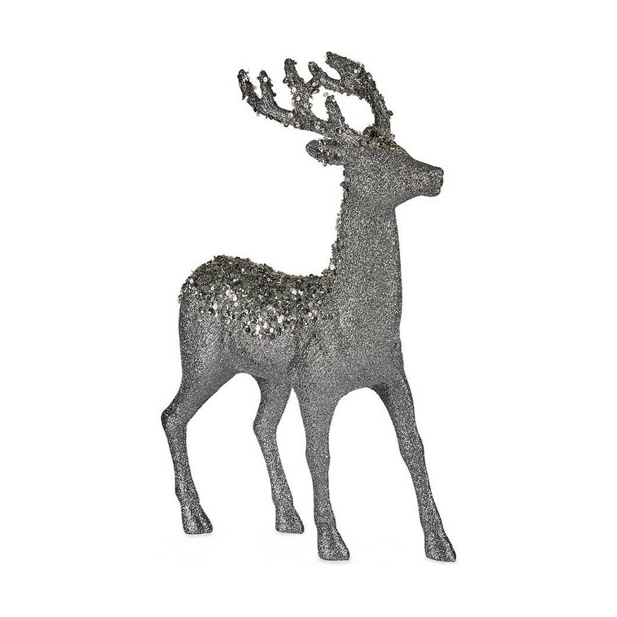 Christmas Reindeer Krist+ Weiß Silberfarben Reindeer 15 x 45 x 30 cm – Produktbild 1