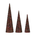 Krist+ Weihnachtskugel Blau Fuchsia Sequins Weihnachten Cones – PVC