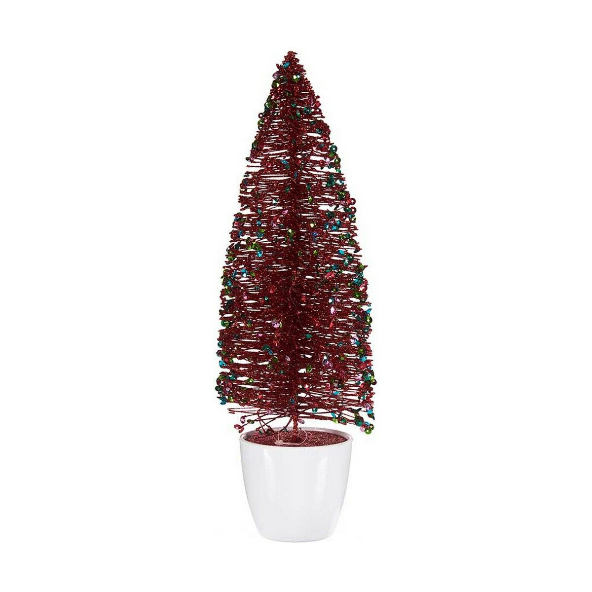 Christmas Tree Krist+ Blau Rot Goldfarben Kunststoff 10 x 33 x 10 cm – Produktbild 1
