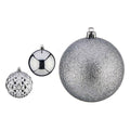 Krist+ Weihnachtskugeln Silber PVC Ø 8 cm