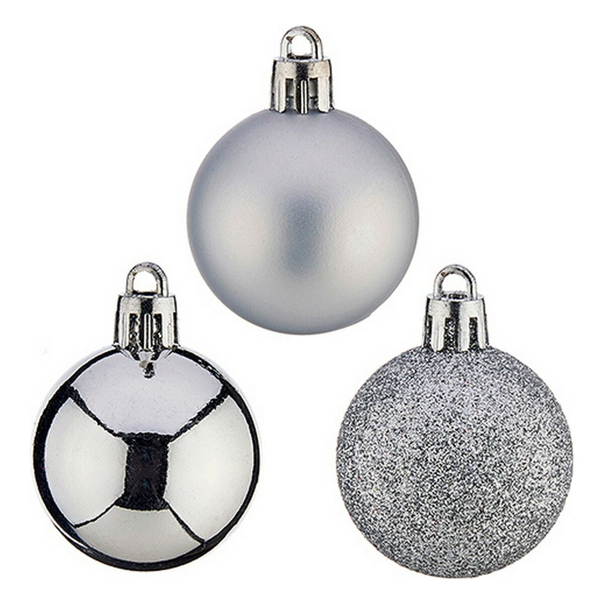 Krist+ Weihnachtskugeln Silber PVC Ø 4 cm